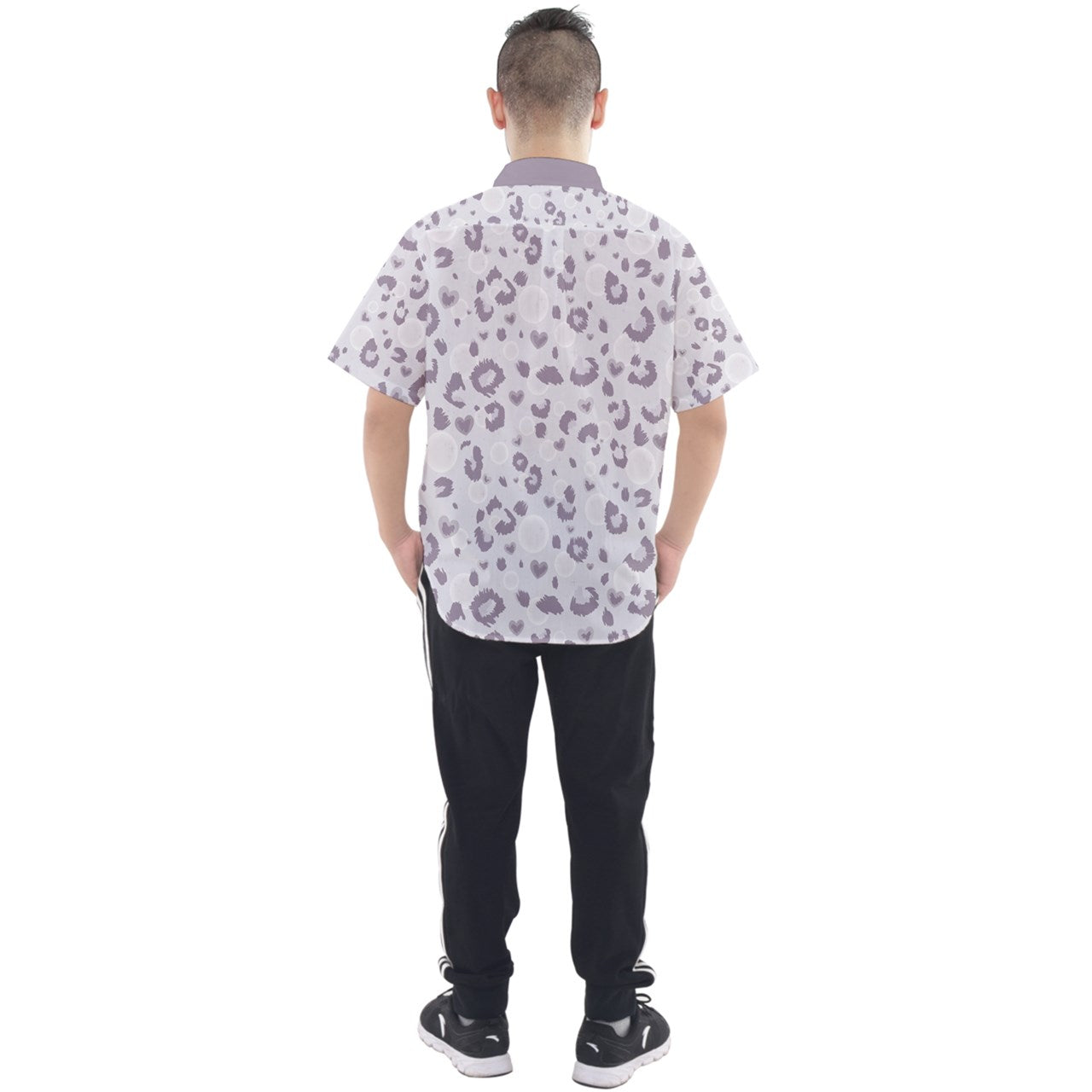 Lavender Grey Shoujo Leopard Dad Shirt