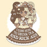 Cream %22Drink Tea & Kick Ass%22 (OTT) t-shirt preview copy