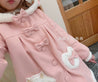 Cream Meow Hooded Coat