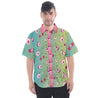 Some Bodies Short Sleeve Button Up Dad Shirt - Lolita Collective