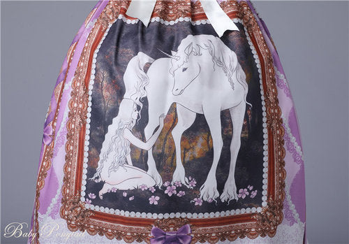 Unicorn Maiden Jumperskirt in Lavender - Lolita Collective