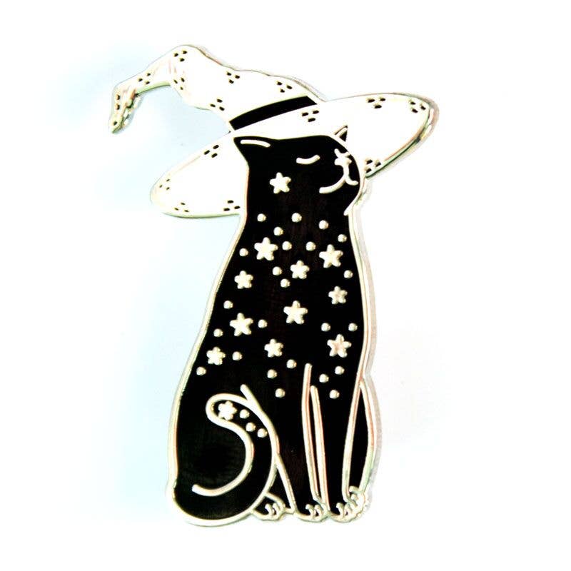 Starry Witchcat Enamel Pin - Lolita Collective