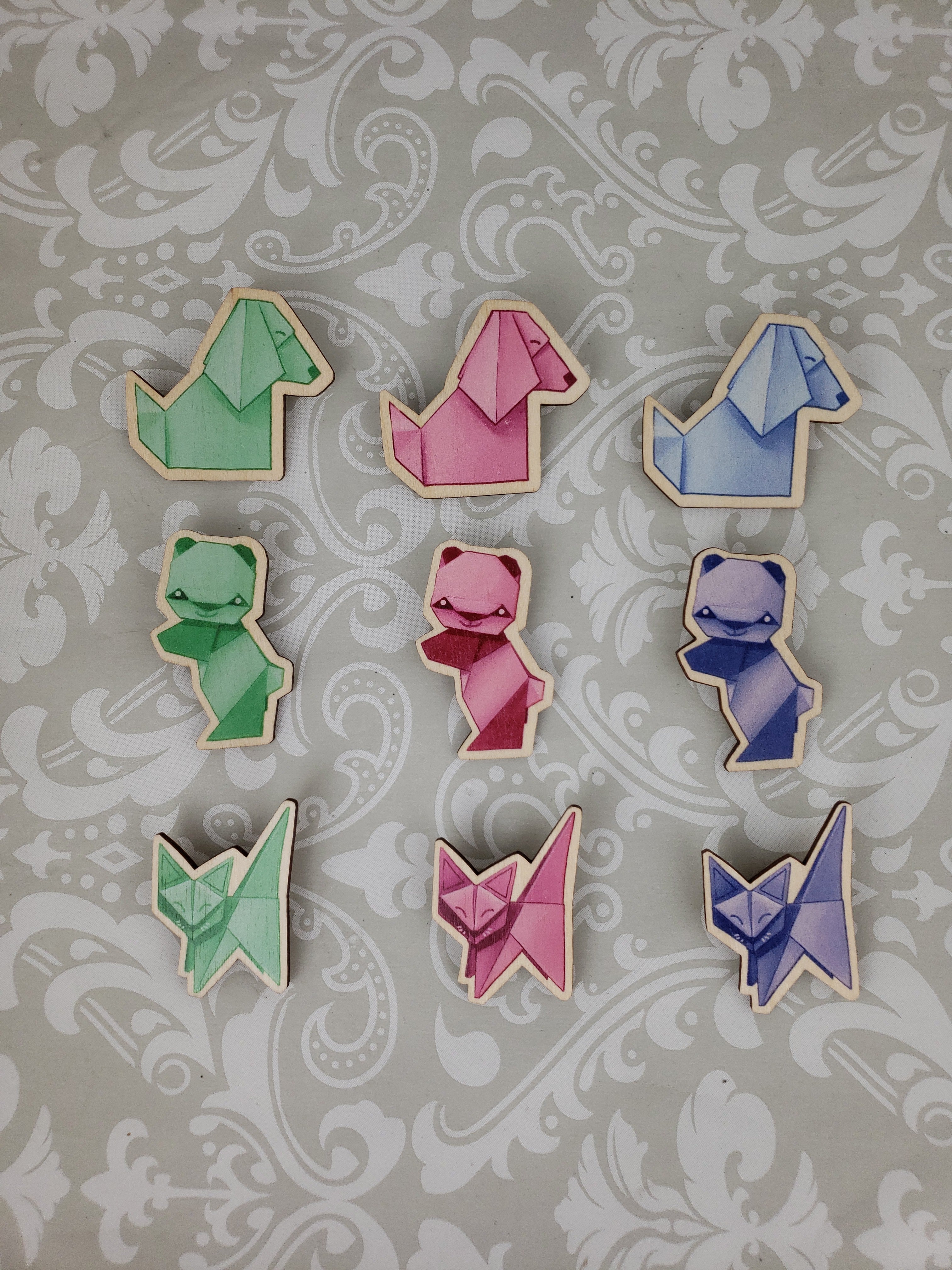 Paper Menagerie Pin (9 Kinds) - Lolita Collective