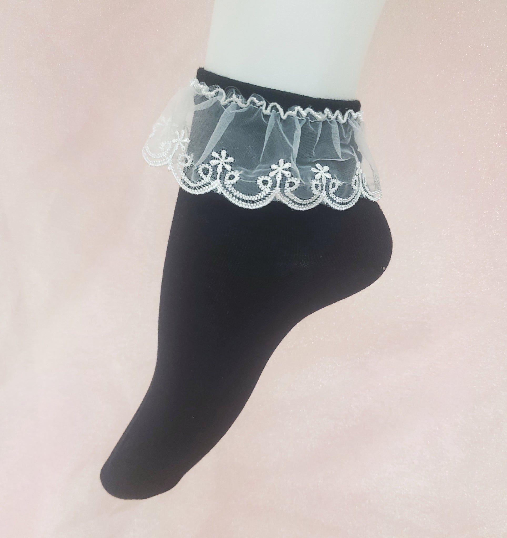 Instant Shipping! Flower Lace Ankle Socks