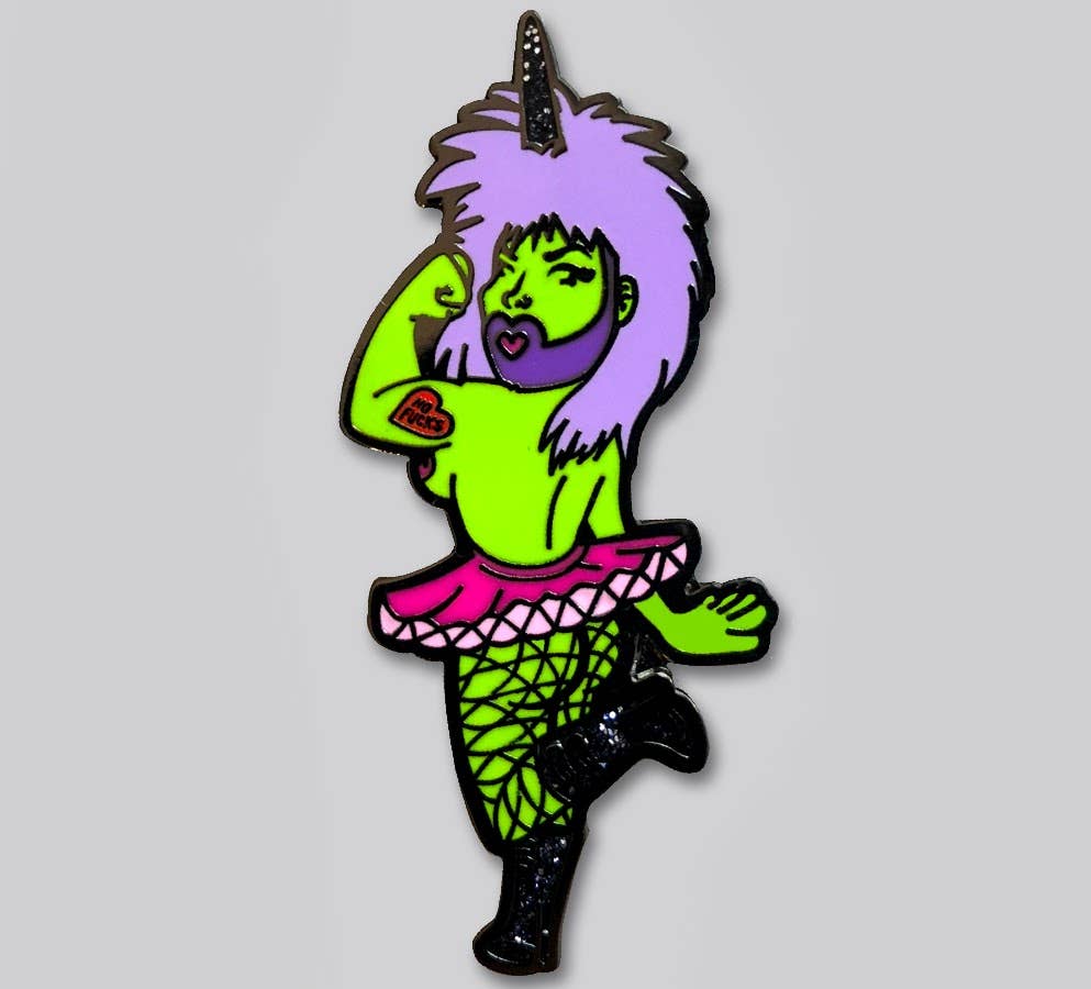 Punk Rock Unicorn Princess from Outer Space Pin - Lolita Collective