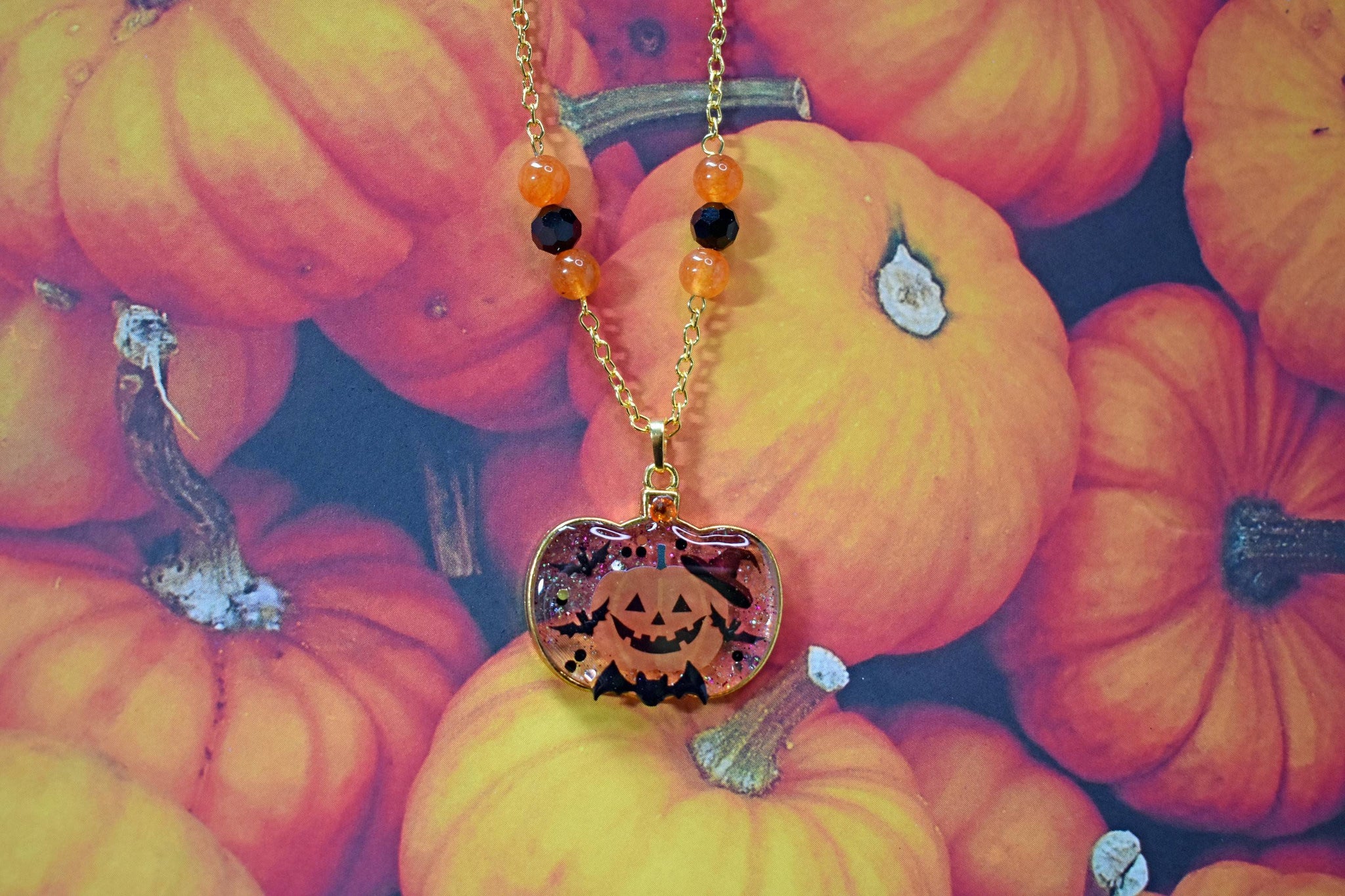 Witch Pumpkin Necklace - Lolita Collective