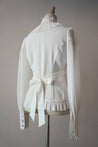Morning Prayer - Bishop sleeves stand collar chiffon blouse [MAKE TO ORDER] - Lolita Collective