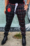 Anxiety Angel Joggers in Red - Lolita Collective