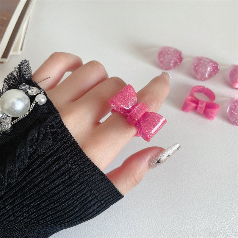 Instant Shipping! Chisai Sparkle Bow Ring