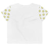 Worry, Don't Be Happy Crop Tee (White) - Lolita Collective