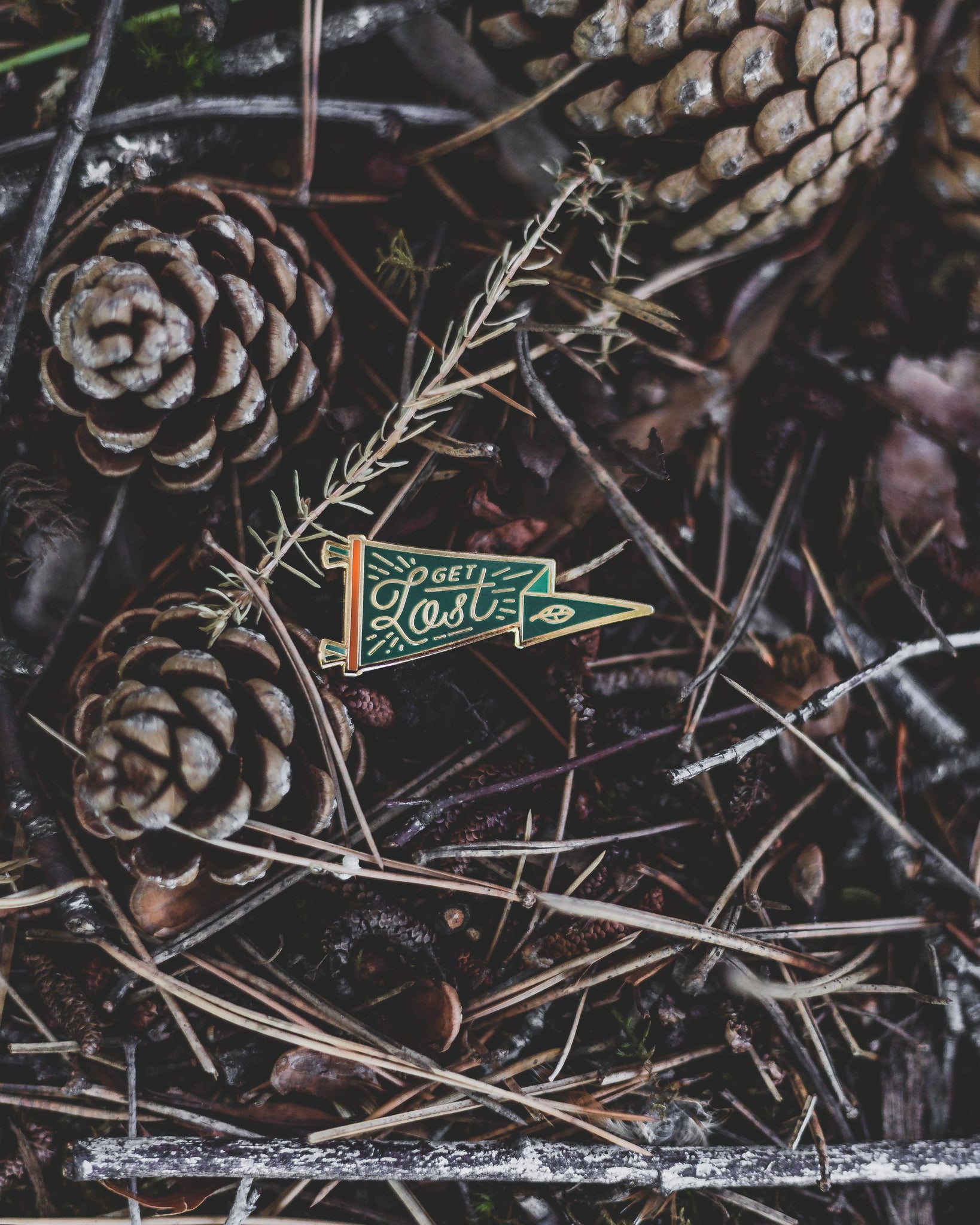 Get Lost Pennant Pin - Lolita Collective