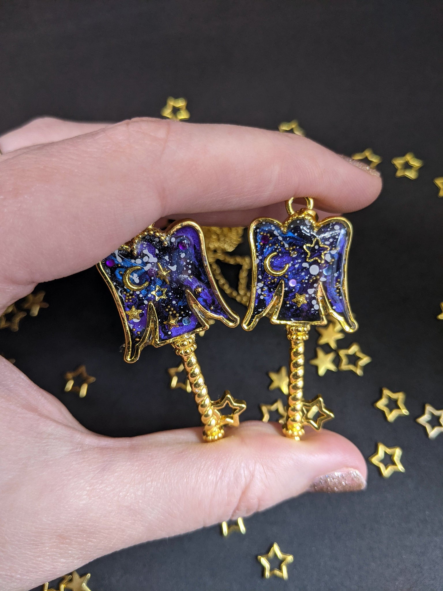 Virgo: Celestial Zodiac Resin Pendant Necklaces- 2 Styles - Lolita Collective