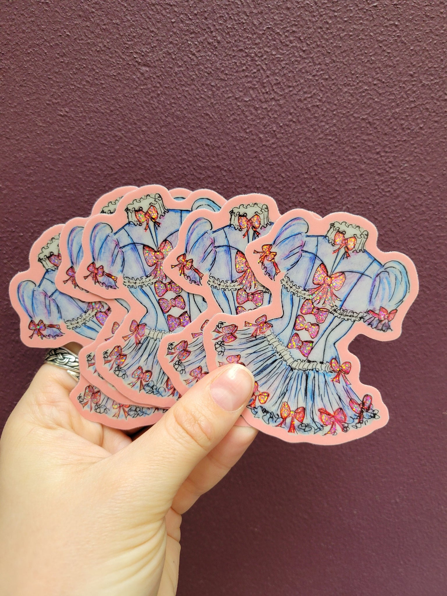 Holographic Sweet Lolita Sticker Trans Pride Kawaii Non Binary Rainbow Magical Girl