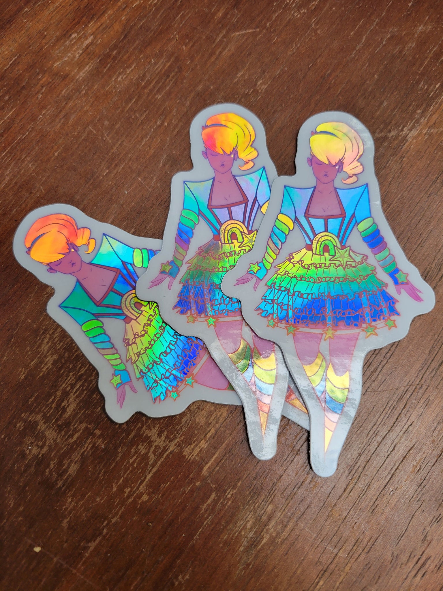 Rainbow Brite Holographic Sticker 90s Retro Gift Fantasy Glitter