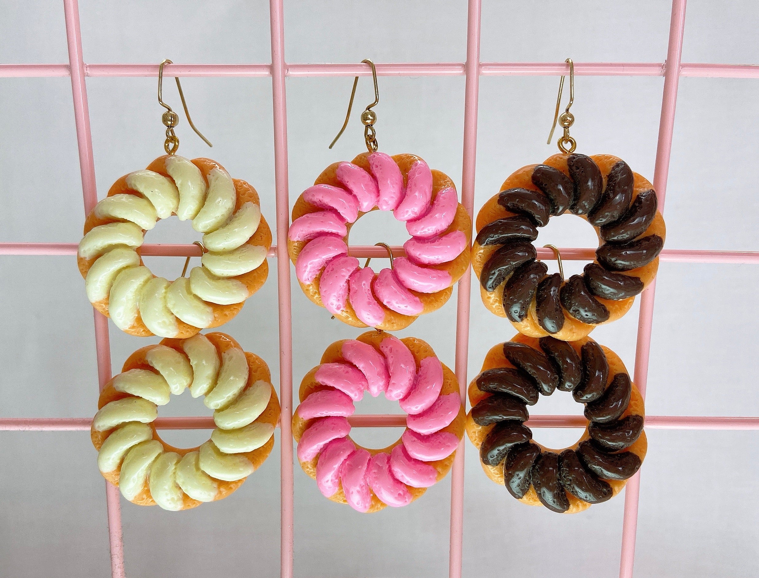 Cruller Donut Earrings (3 Colors) - Lolita Collective