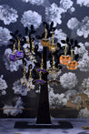 Glittery Vampire Pumpkin Earrings - Lolita Collective