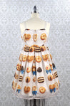 Ribbon Cookies Jumperskirt in Cream - Lolita Collective