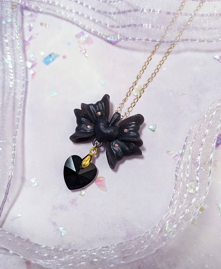 Black Otome Heroine Necklace - Lolita Collective
